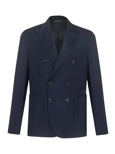 BOGLIOLI MEN NAVY BLUE DOUBLE - BRESTED JACKET, 46 LUXURY BLAZERS FOR MEN DARVEYS