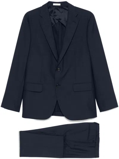 BOGLIOLI NAVY BLUE JERSEY SUIT