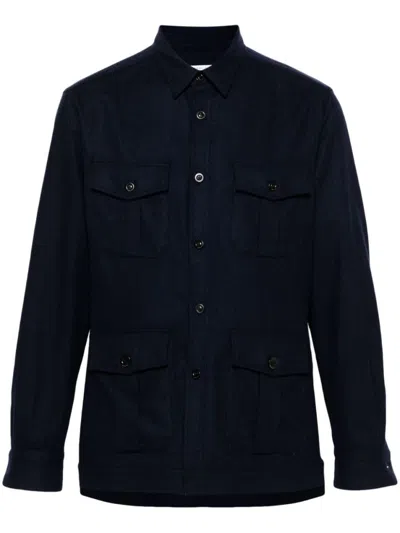 BOGLIOLI NAVY BLUE LOGO BLAZER