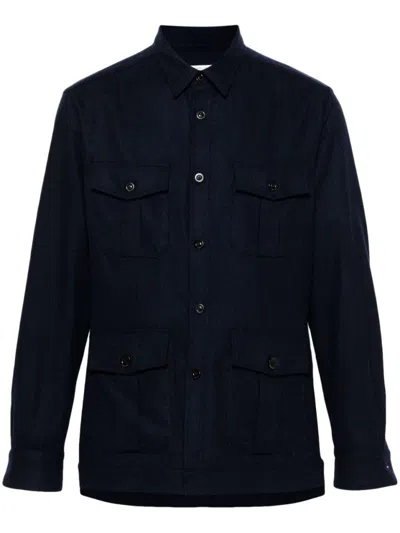 BOGLIOLI NAVY BLUE WOOL JACKET
