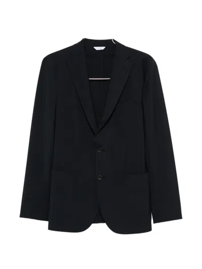 Boglioli Notched-lapel Patch-pocket Suits In Blue