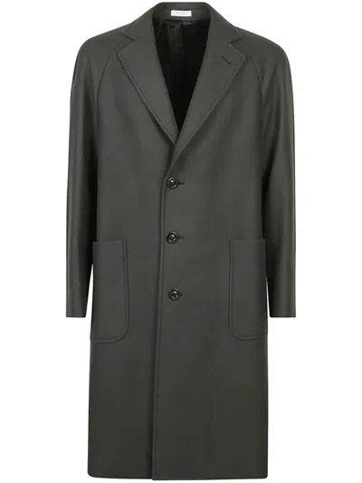 Boglioli Notched-lapels Single-breasted Coat In Grün