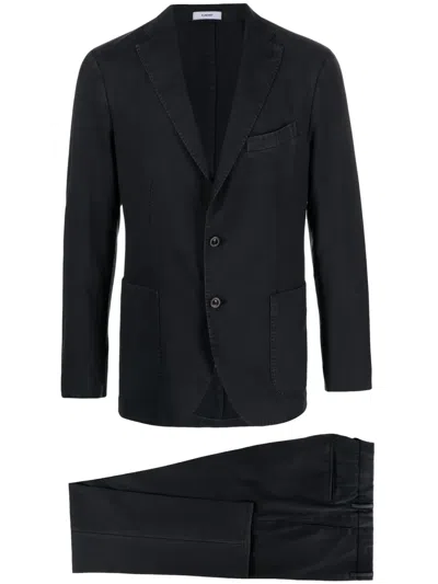 Boglioli Notched-lapels Single-breasted Suit In Blue