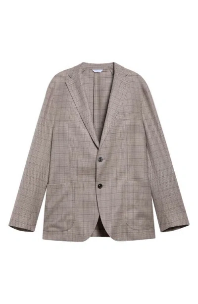 Boglioli Overcheck Wool Sport Coat In Gray