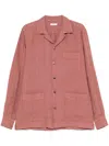 Boglioli Relaxed Fit Dark Pink Overshirt In Pink