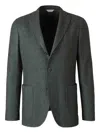 Boglioli Patch-pocket Single-breasted Blazer In Green