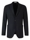 Boglioli Patch-pocket Two-button Blazer In Black