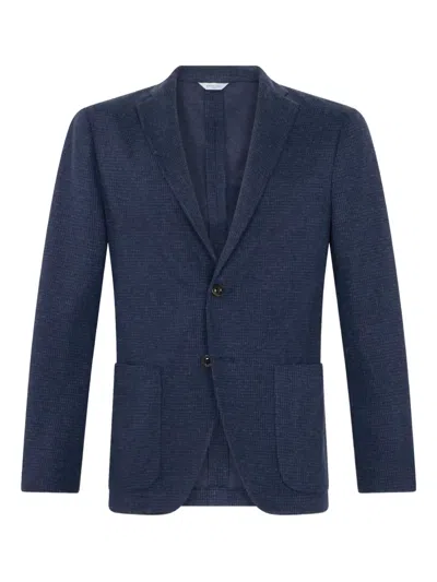 Boglioli Patch-pocket Two-button Blazer In Blue
