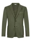 Boglioli Patch-pocket Two-button Blazer In Green