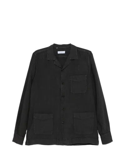 Boglioli Hemd Mit Aufgesetzter Tasche In Black