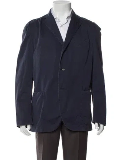 Pre-owned Boglioli Peacoat In Blue