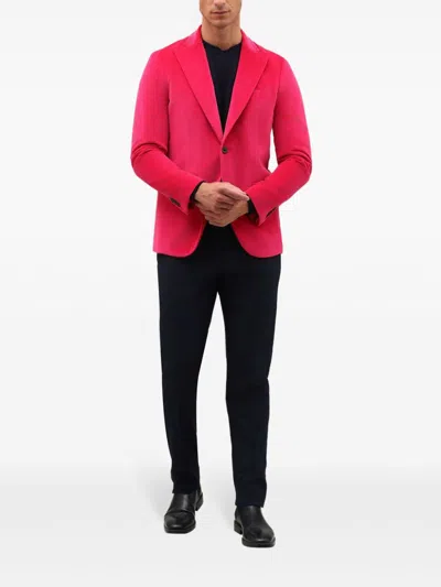 BOGLIOLI PEAK-LAPELS SINGLE-BREASTED BLAZER