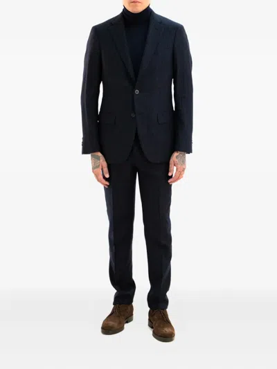 Boglioli Pin-stripe Suit In Blue