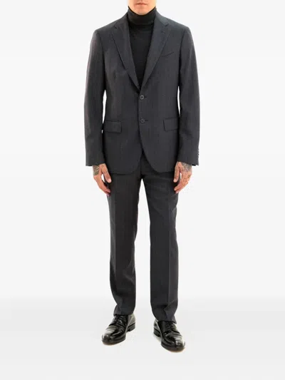 Boglioli Pin-stripe Suit In Gray
