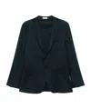 Boglioli Piqué-weave Blazer In Black