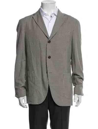 Pre-owned Boglioli Plaid Print Blazer