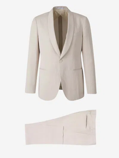 BOGLIOLI BOGLIOLI PLAIN LINEN SUIT