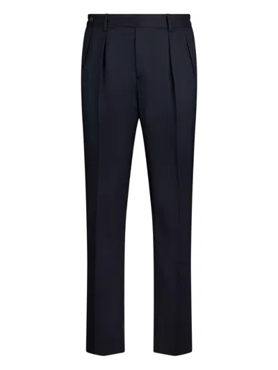 Boglioli Pleated-front Trousers In Blue