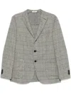 Boglioli Prince Of Wales Check-pattern Blazer In White