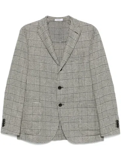 Boglioli Prince Of Wales Check-pattern Blazer In White