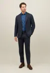 Boglioli Prince Of Wales Light Flannel K-suit In Blue