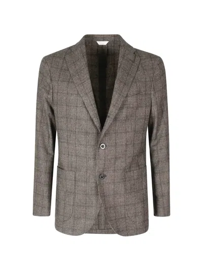 Boglioli Prince Of Wales-check Blazer In Neutrals