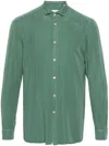 Boglioli Spread-collar Long-sleeve Shirt In Green