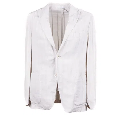 Pre-owned Boglioli Relaxed-fit Cotton And Linen 'k Jacket' Sport Coat 42r (eu 52) In Gray