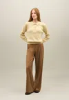 Shop Boglioli Ribbed Cashmere Polo In Yellow