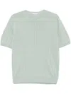 Boglioli Ribbed-knit T-shirt In Green
