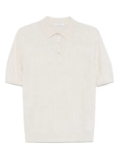 BOGLIOLI RIBBED POLO SHIRT