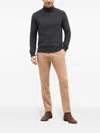 Boglioli Comfort Cotton Slim Chinos In Grey