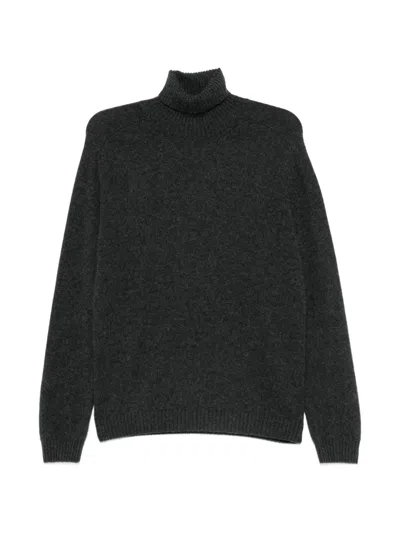 Boglioli Roll-neck Knitted Sweater In Black