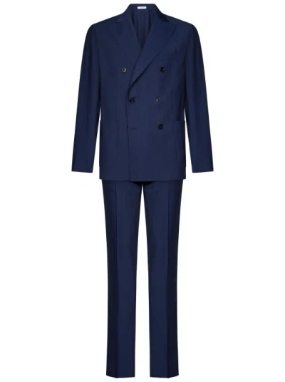 Boglioli Royal Blue Pinstripe Suit