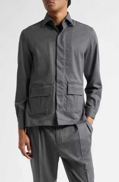 Boglioli Safari Jacket In Gray