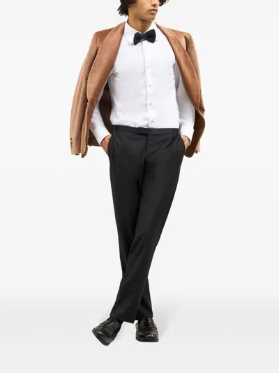 BOGLIOLI SATIN TUXEDO TROUSERS