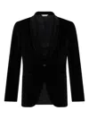 Boglioli Shawl-collar Velvet Blazer In Black