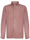 Boglioli Garment-dyed Long-sleeved Shirt With Classic Collar