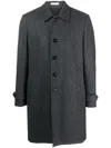 Boglioli Shirt Neck Coat In Blue