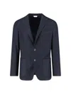 Boglioli Two-button Patch-pocket Blazer In Blue