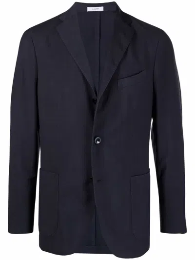 Boglioli Single-breasted Blazer In Blue
