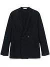 Boglioli Midnight Blue Double-breasted Jacket In Black
