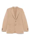Boglioli Single-breasted Blazer In Brown
