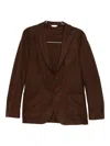 Boglioli Single-breasted Blazer In Brown