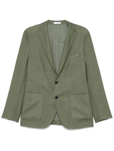 Boglioli Single-breasted Blazer In Green