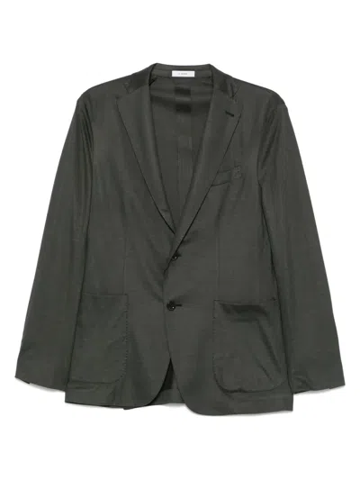 Boglioli Single-breasted Blazer In Green