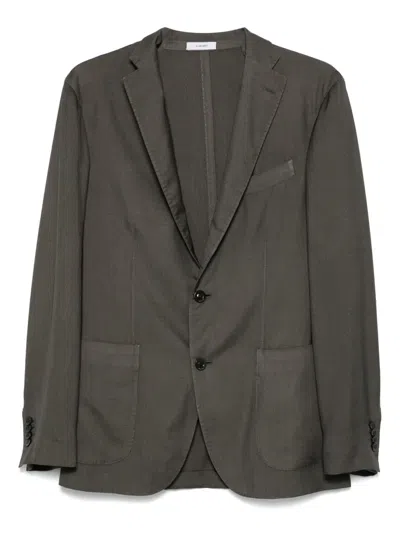 Boglioli Single-breasted Blazer In Green