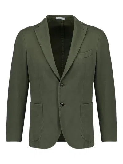 Boglioli Single-breasted Blazer In Green