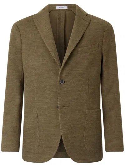 Boglioli Single-breasted Blazer In Green