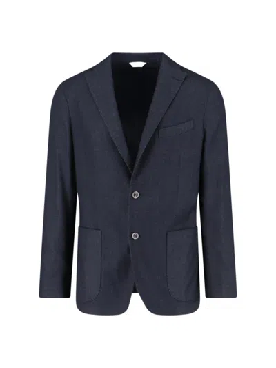 Boglioli Single-breasted Blazer – Navy In Blue